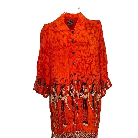 BEAUTIFUL The African Scene Beautiful tribal print top! Vibrant colors. Plus siz - Picture 2 of 16